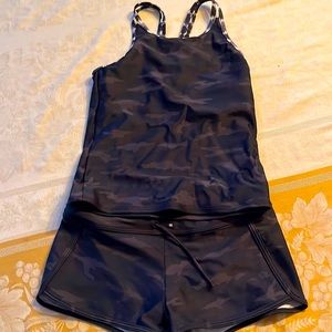 Girls Athleta Tankini - camouflage. Great condition